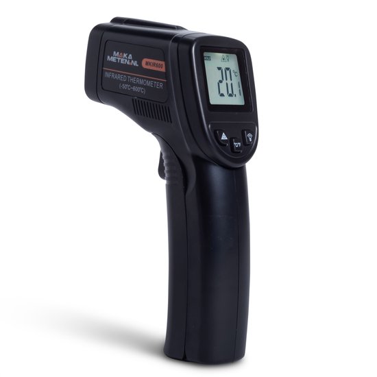MAKA digitale infrarood thermometer met laserpointer voor contactloos meten
